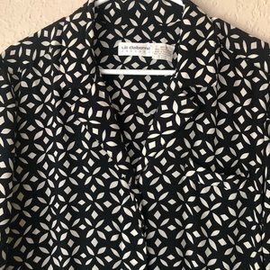Liz Claiborne vintage black print dress.